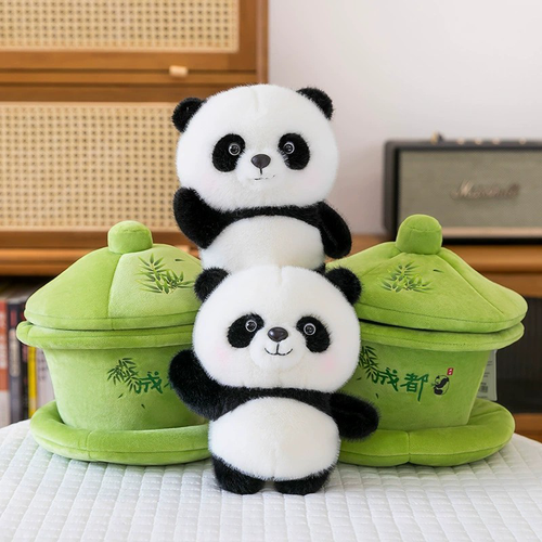 Sichuan Panda in a Teacup Plush Toy