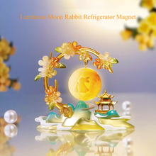Load image into Gallery viewer, Luminous Moon Rabbit Mid-Autumn Festival Fridge Magnet