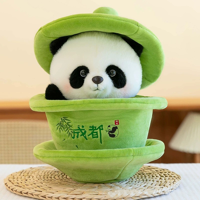 Sichuan Panda in a Teacup Plush Toy