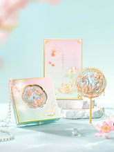 Load image into Gallery viewer, Blooming Lotus Water Motif Handheld Mirror / Compact Mirror