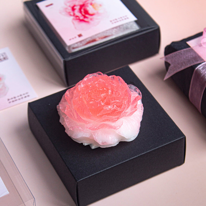 Peony Bloom Soap Gift Box – Handcrafted Floral Luxury