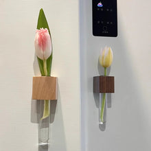 Load image into Gallery viewer, Wooden Fridge Magnetic Bud Vase