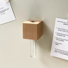 Load image into Gallery viewer, Wooden Fridge Magnetic Bud Vase