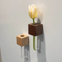 Load image into Gallery viewer, Wooden Fridge Magnetic Bud Vase
