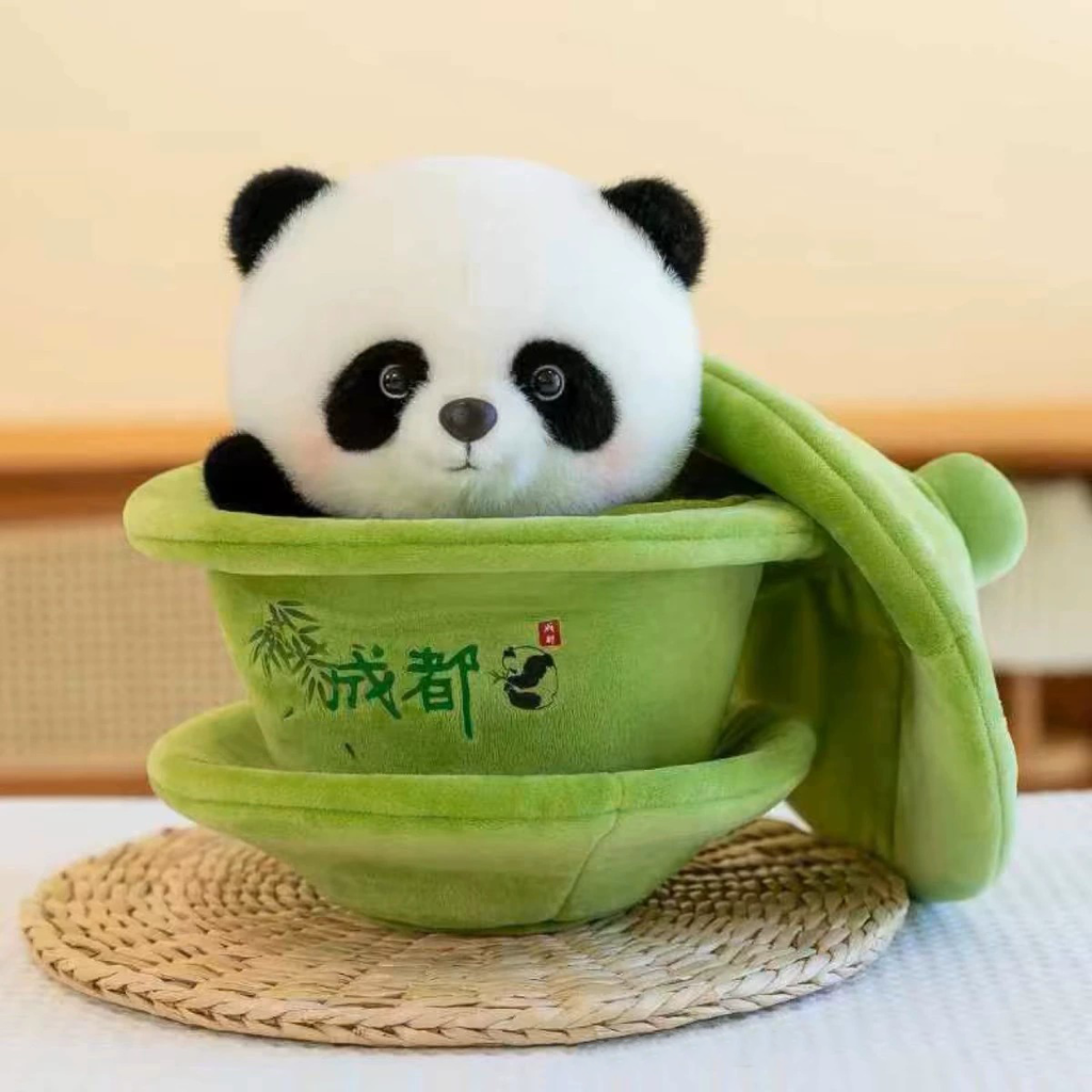 Sichuan Panda in a Teacup Plush Toy