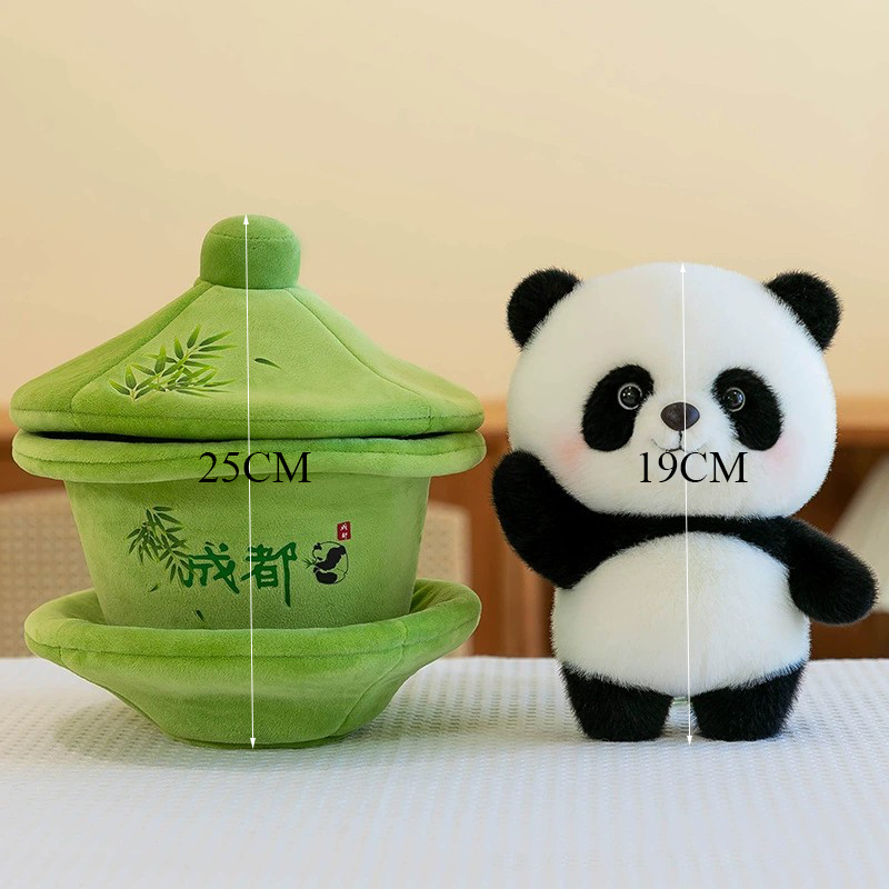 Sichuan Panda in a Teacup Plush Toy